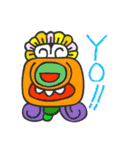マヤ文字で英語スタンプ（個別スタンプ：27）