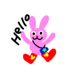pink rabbit USAKO（個別スタンプ：2）