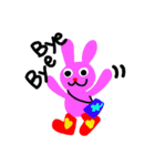pink rabbit USAKO（個別スタンプ：6）