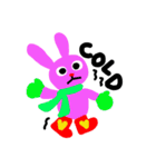 pink rabbit USAKO（個別スタンプ：7）