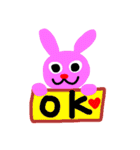 pink rabbit USAKO（個別スタンプ：8）