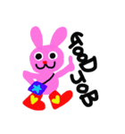 pink rabbit USAKO（個別スタンプ：10）