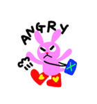 pink rabbit USAKO（個別スタンプ：14）