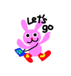 pink rabbit USAKO（個別スタンプ：16）