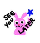 pink rabbit USAKO（個別スタンプ：19）
