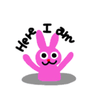 pink rabbit USAKO（個別スタンプ：30）