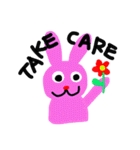 pink rabbit USAKO（個別スタンプ：37）