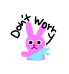 pink rabbit USAKO（個別スタンプ：38）