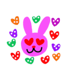 pink rabbit USAKO（個別スタンプ：39）
