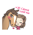 Lauren ＆ Caramelly buddy horse（個別スタンプ：3）