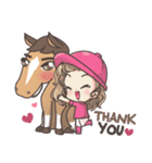 Lauren ＆ Caramelly buddy horse（個別スタンプ：6）