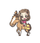 Lauren ＆ Caramelly buddy horse（個別スタンプ：13）