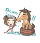 Lauren ＆ Caramelly buddy horse（個別スタンプ：15）