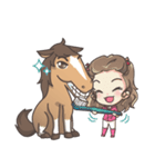 Lauren ＆ Caramelly buddy horse（個別スタンプ：16）