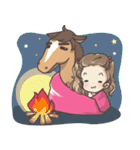 Lauren ＆ Caramelly buddy horse（個別スタンプ：28）