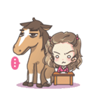 Lauren ＆ Caramelly buddy horse（個別スタンプ：31）