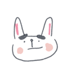 まゆ毛うさぎ（個別スタンプ：21）