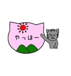 シンプル猫ボード ～女子編～（個別スタンプ：9）