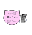 シンプル猫ボード ～女子編～（個別スタンプ：19）