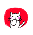 ほわほわクレヨン猫ちゃん（個別スタンプ：8）