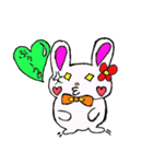 うさぎさんのハートのふきだし（個別スタンプ：5）