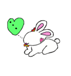 うさぎさんのハートのふきだし（個別スタンプ：9）
