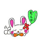うさぎさんのハートのふきだし（個別スタンプ：12）