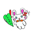 うさぎさんのハートのふきだし（個別スタンプ：15）