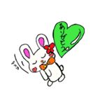 うさぎさんのハートのふきだし（個別スタンプ：16）
