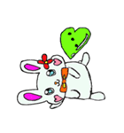 うさぎさんのハートのふきだし（個別スタンプ：17）