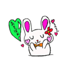 うさぎさんのハートのふきだし（個別スタンプ：19）