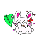 うさぎさんのハートのふきだし（個別スタンプ：20）