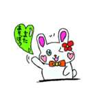 うさぎさんのハートのふきだし（個別スタンプ：23）
