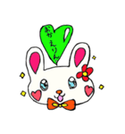 うさぎさんのハートのふきだし（個別スタンプ：24）