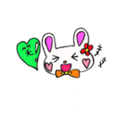 うさぎさんのハートのふきだし（個別スタンプ：25）