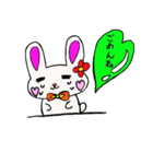 うさぎさんのハートのふきだし（個別スタンプ：28）