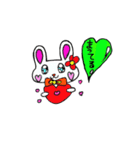 うさぎさんのハートのふきだし（個別スタンプ：31）