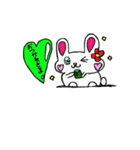うさぎさんのハートのふきだし（個別スタンプ：33）