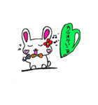 うさぎさんのハートのふきだし（個別スタンプ：34）
