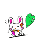 うさぎさんのハートのふきだし（個別スタンプ：35）