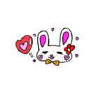 うさぎさんのハートのふきだし（個別スタンプ：36）