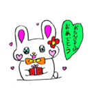 うさぎさんのハートのふきだし（個別スタンプ：39）