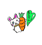 うさぎさんのハートのふきだし（個別スタンプ：40）