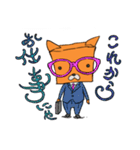 キューブねこ（個別スタンプ：21）