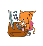 キューブねこ（個別スタンプ：27）