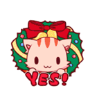 にゃんだーわーるどinクリスマス（個別スタンプ：5）