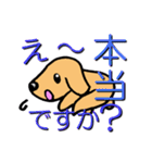 ていねいなわんこ 犬スタンプ（個別スタンプ：7）