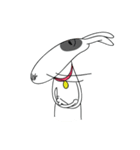 Moji Dog - Happy BullTerrier Dog Sticker（個別スタンプ：17）