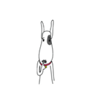 Moji Dog - Happy BullTerrier Dog Sticker（個別スタンプ：27）