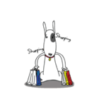 Moji Dog - Happy BullTerrier Dog Sticker（個別スタンプ：30）